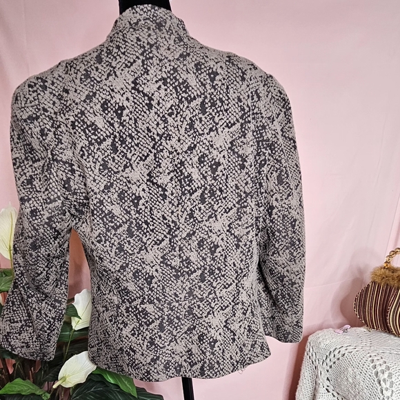 Calvin KLEIN Black And Gray Soft Jacket Size Large - Picture 8 of 12